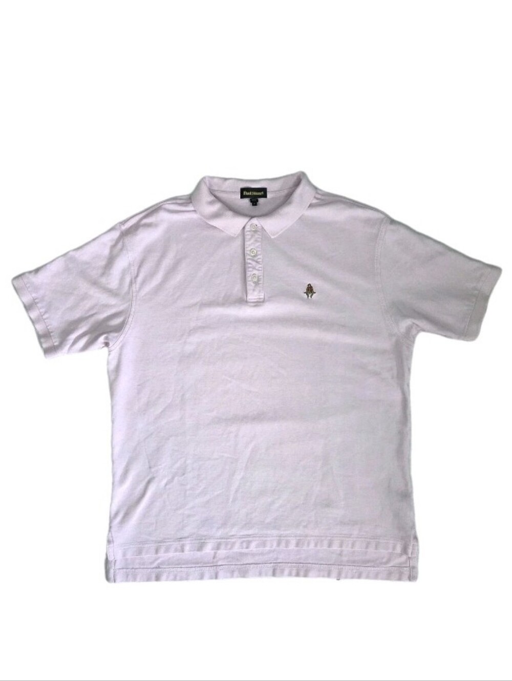 Paul Stuart Cotton Pique Logo Polo Mens Size XL Blush Pink Logo Golf Preppy